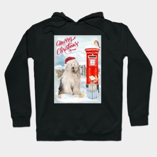 Old English Sheepdog Merry Christmas Santa Dog Hoodie